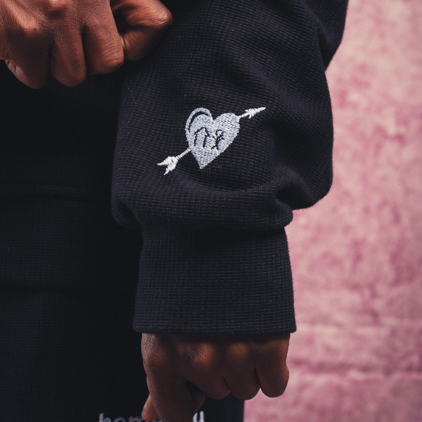 OG BLACKBERRY WAFFLE ZIP-UP HOODIE