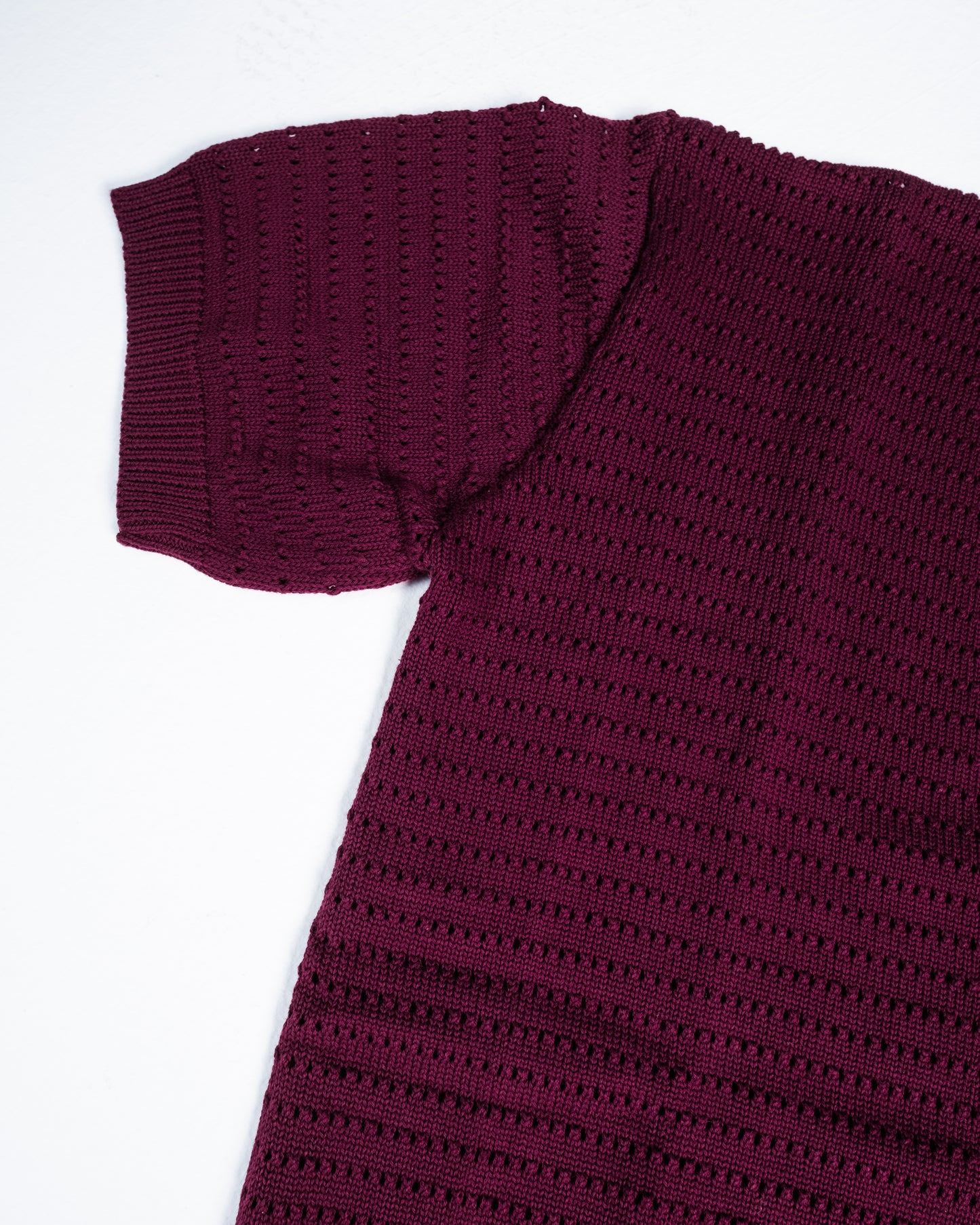 BURGUNDY KNIT POLO