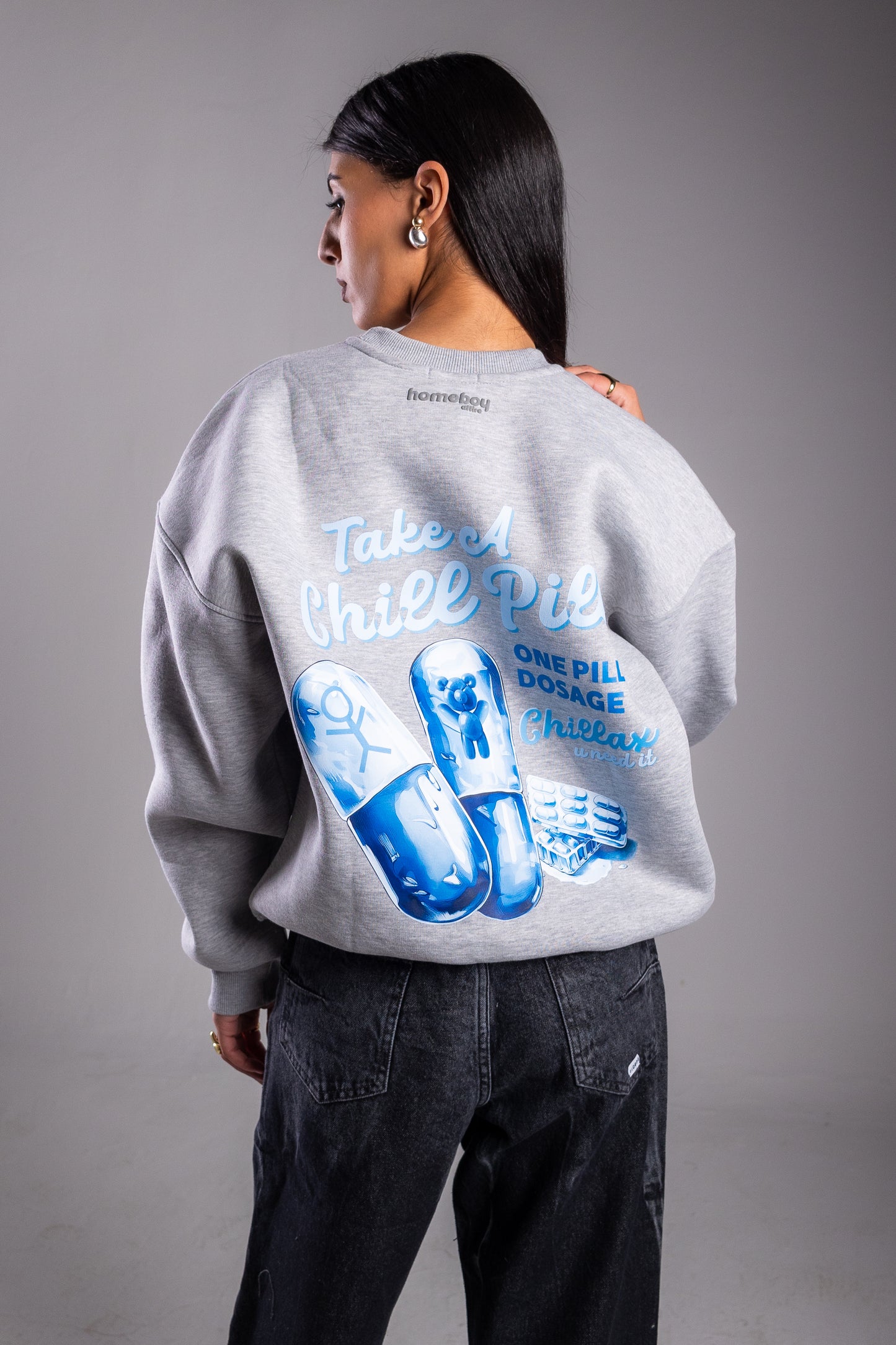 HOMEBOY TEDDY CHILL PILL CLOUD CREWNECK