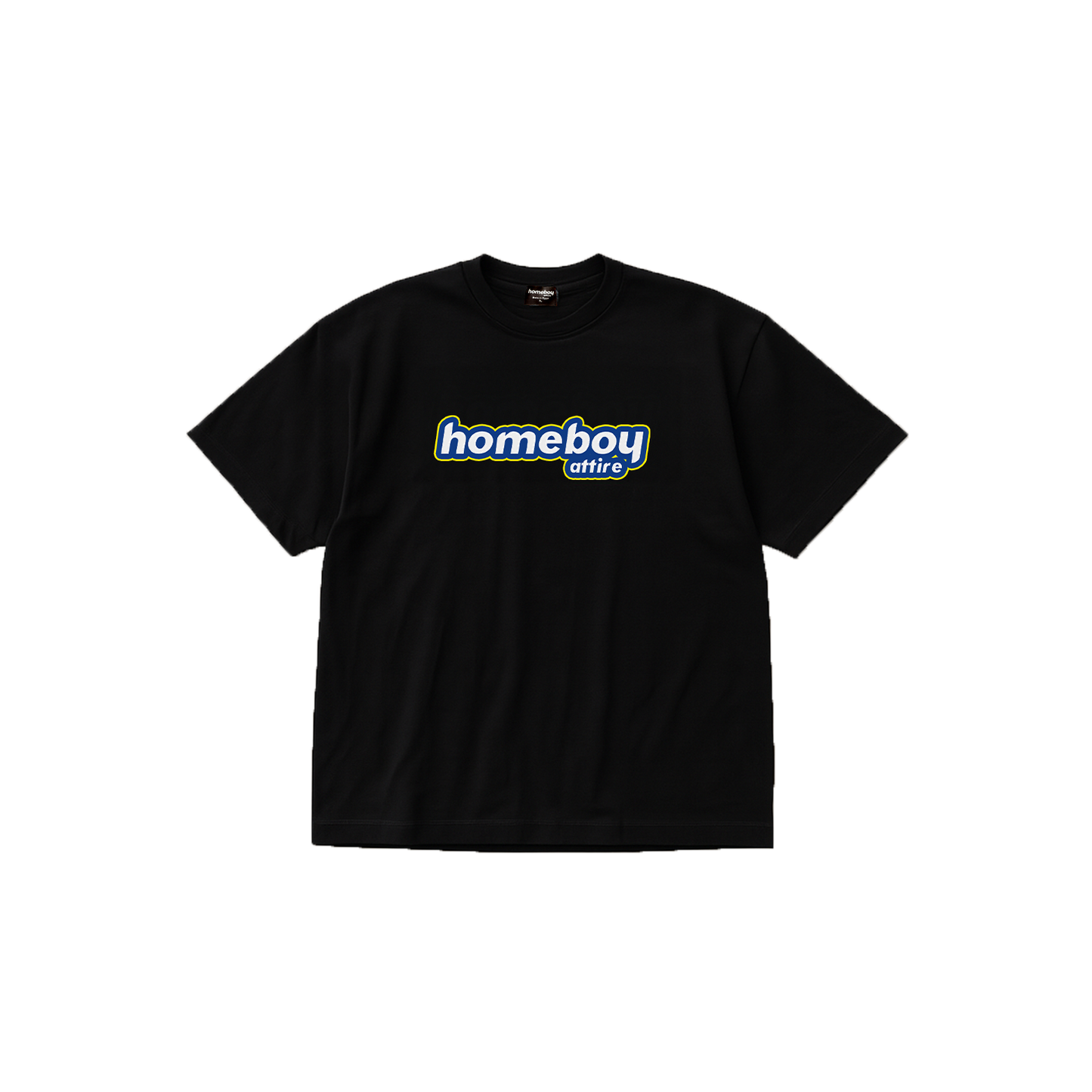 BLACK PUFF LOGO TEE
