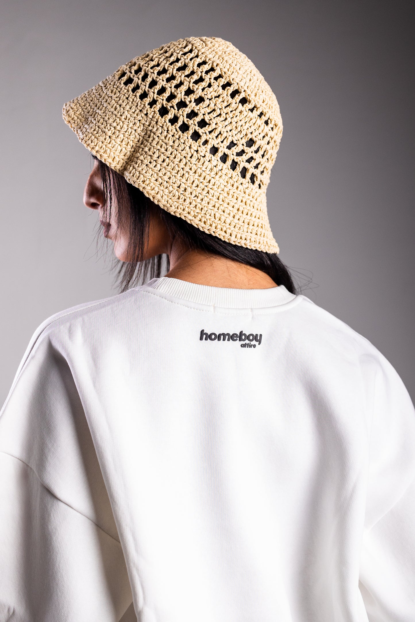 HOMEBOY TEDDY GRASS IS GREENER SALT CREWNECK