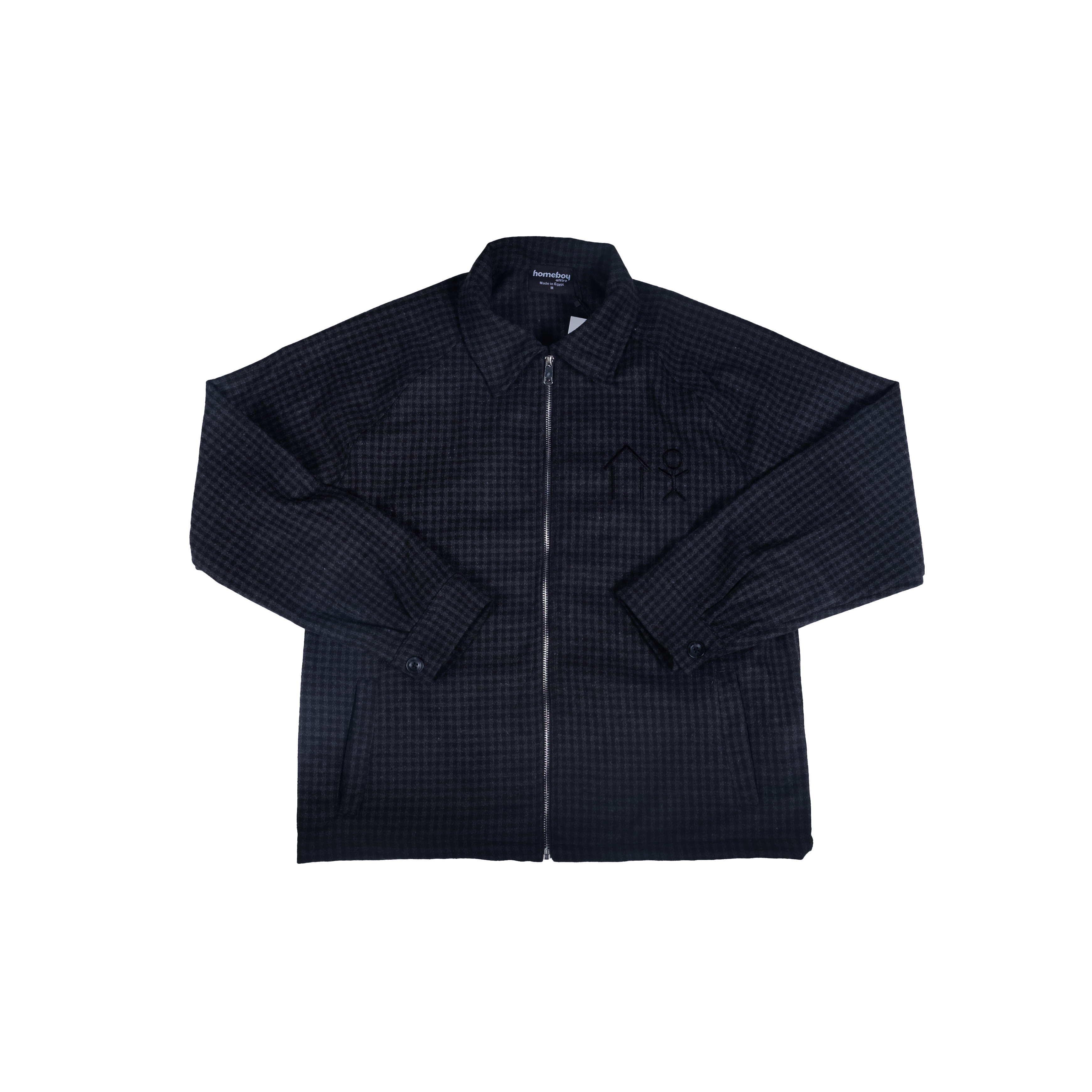 BLACKOUT CHECKERED JACKET – homeboy attire