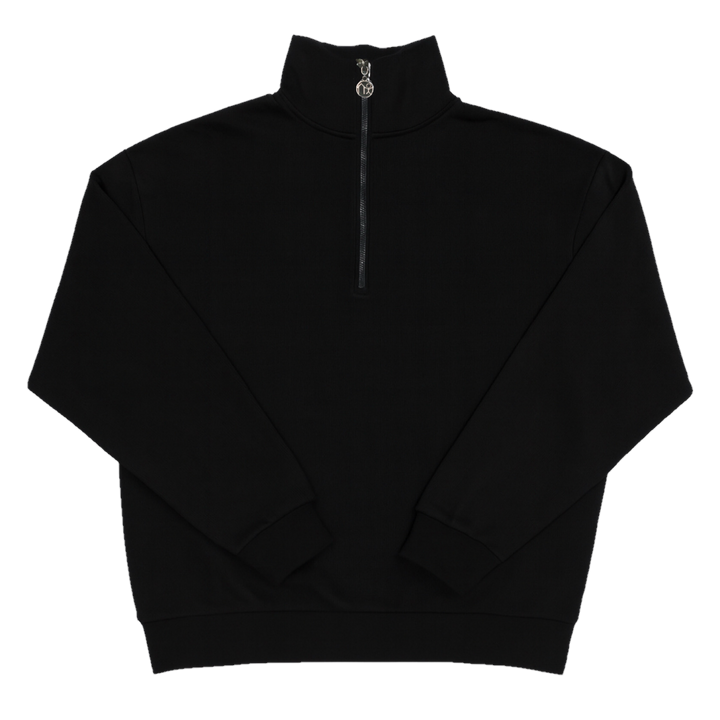 PEPPER CASHMERE QUARTER-ZIP SWEATER