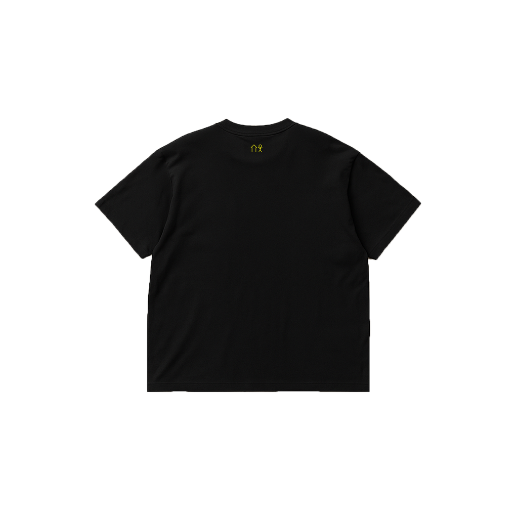 BLACK PUFF LOGO TEE