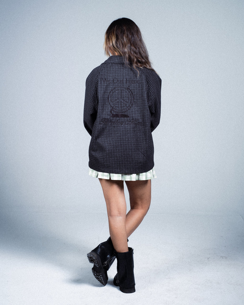 BLACKOUT CHECKERED JACKET