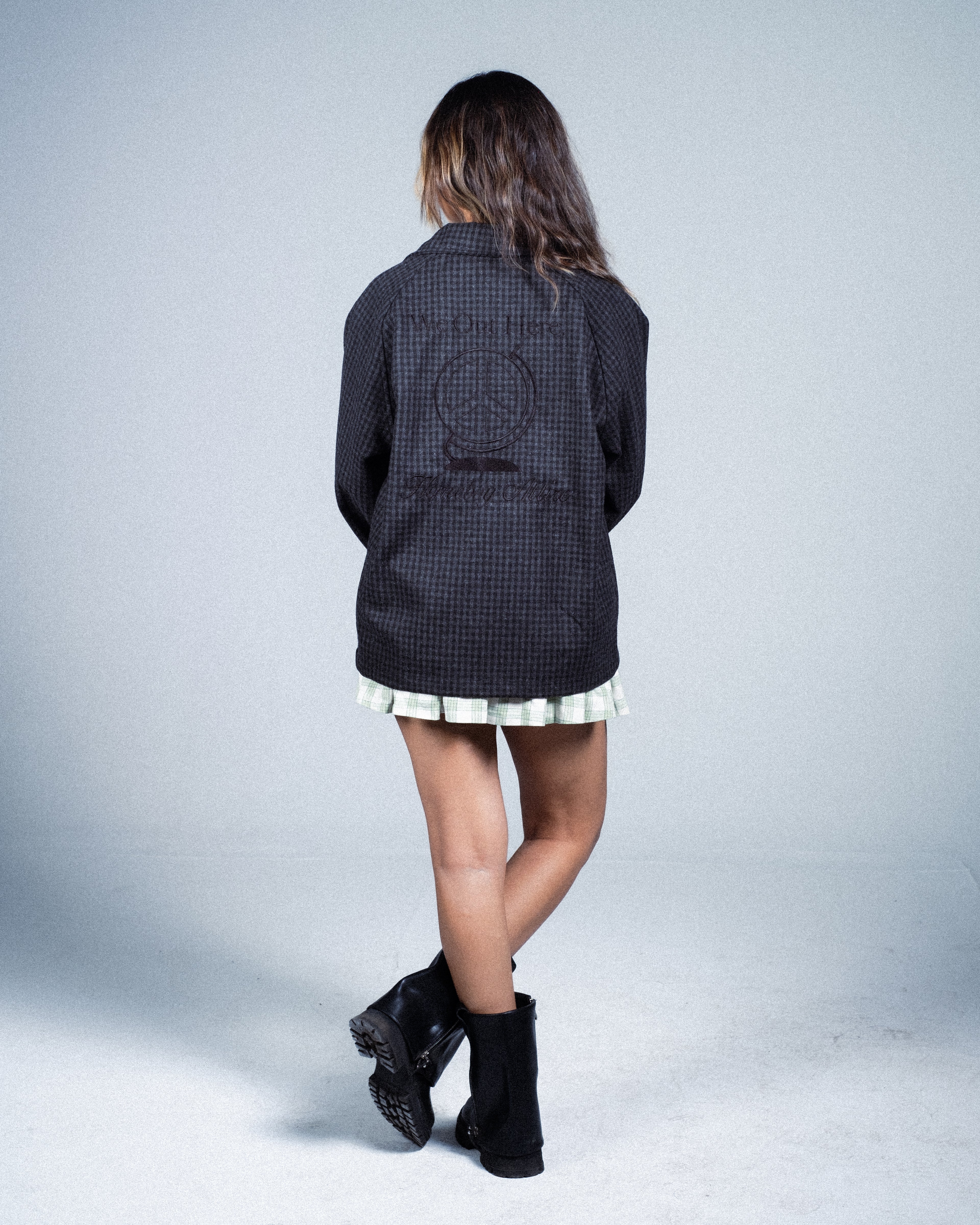 BLACKOUT CHECKERED JACKET