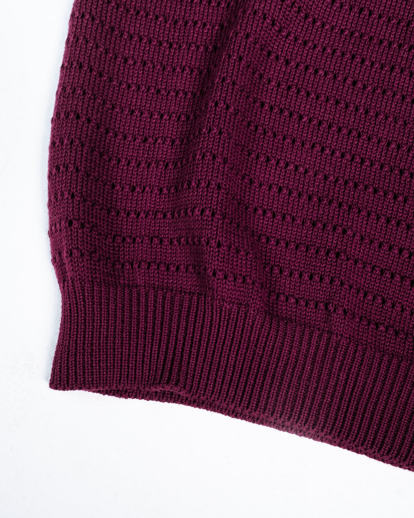 BURGUNDY KNIT POLO