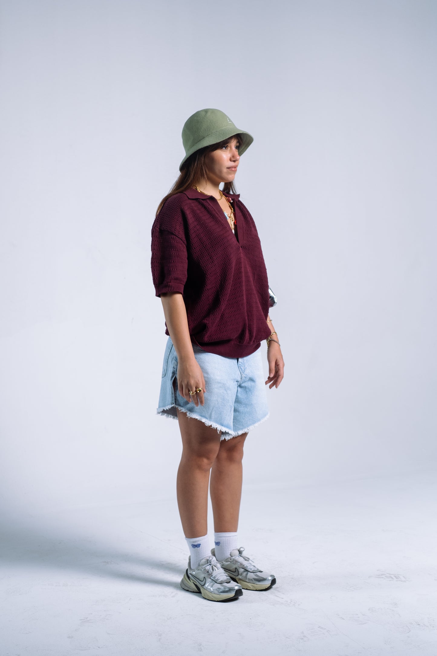 BURGUNDY KNIT POLO