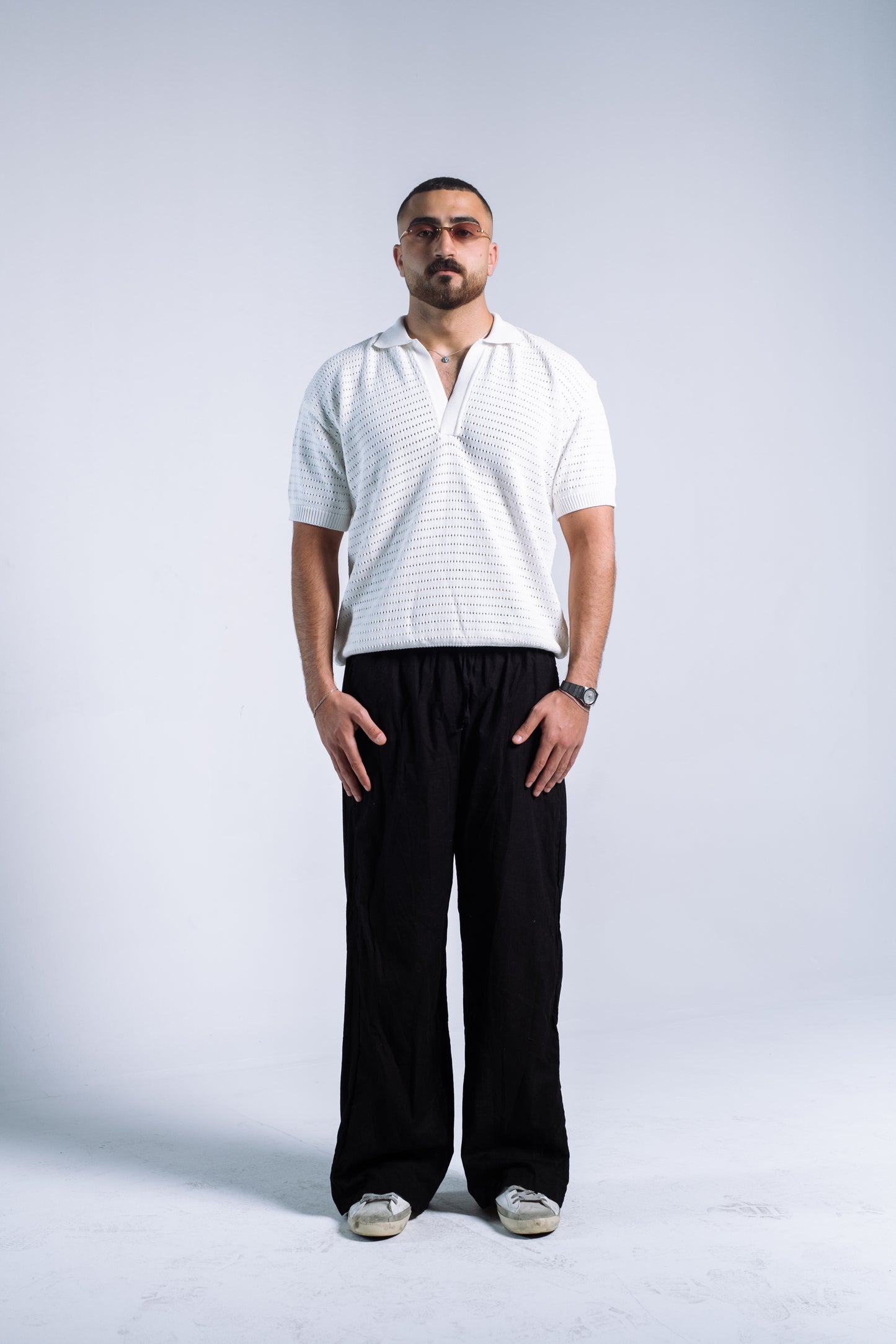 CREME KNIT POLO