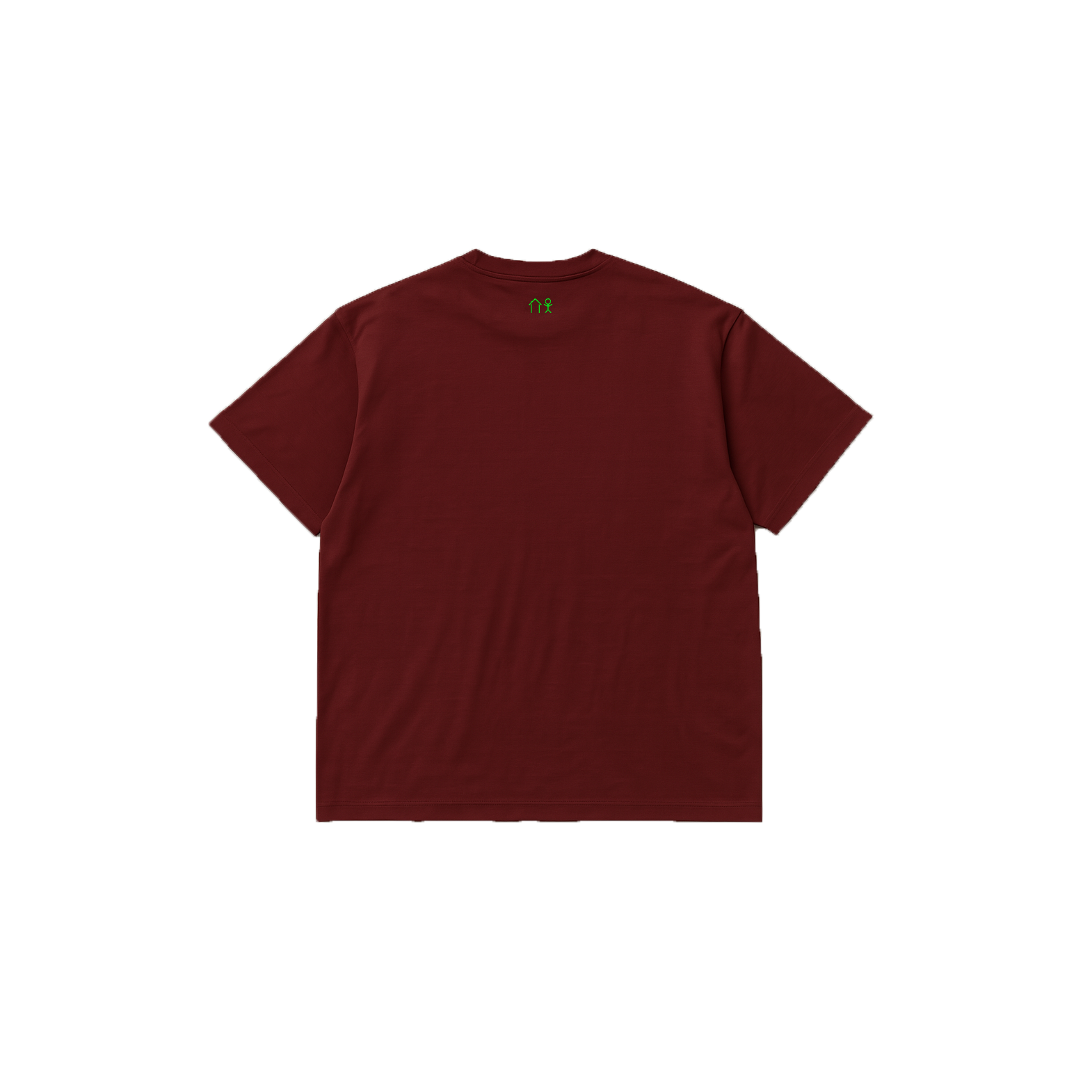 BURGUNDY PUFF LOGO TEE
