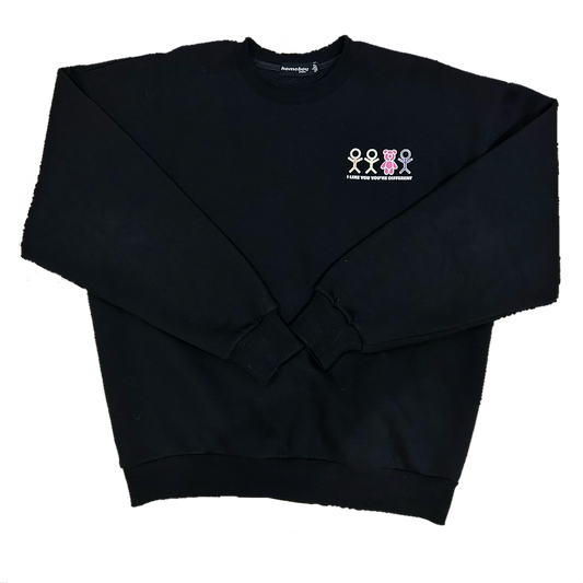 HOMEBOY TEDDY DIFFERENT BLACK CREWNECK