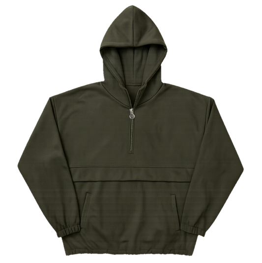 OLIVE SUEDE WINDBREAKER