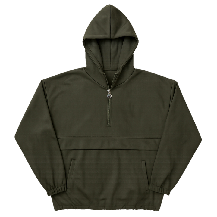 OLIVE SUEDE WINDBREAKER