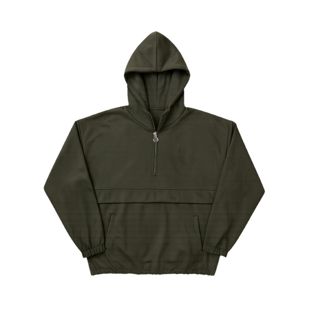 OLIVE SUEDE WINDBREAKER