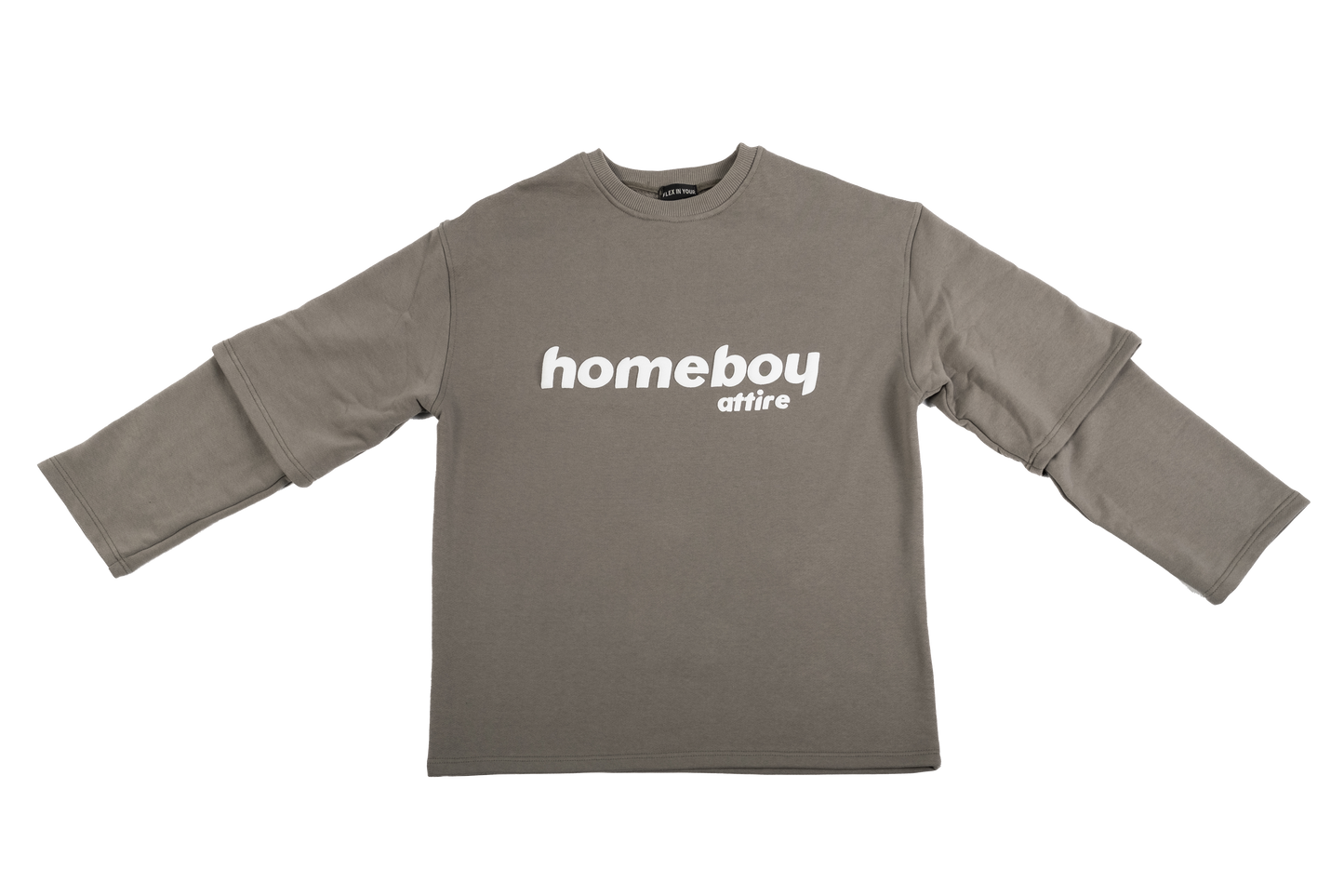 ARTICHOKE DOUBLE-LAYERED CREWNECK