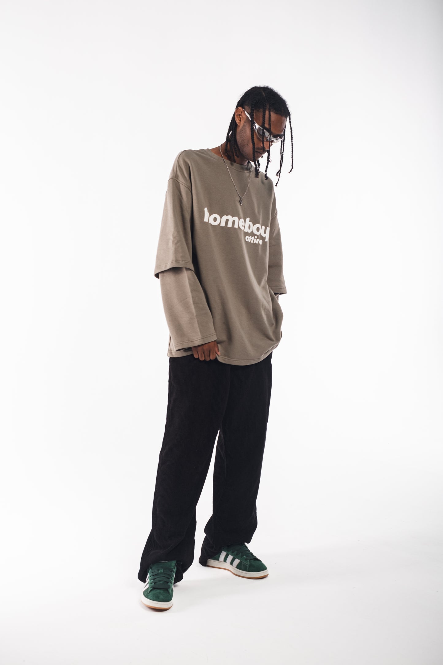 ARTICHOKE DOUBLE-LAYERED CREWNECK